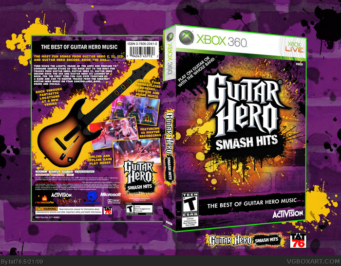 Guitar Hero Smash Hits box art cover