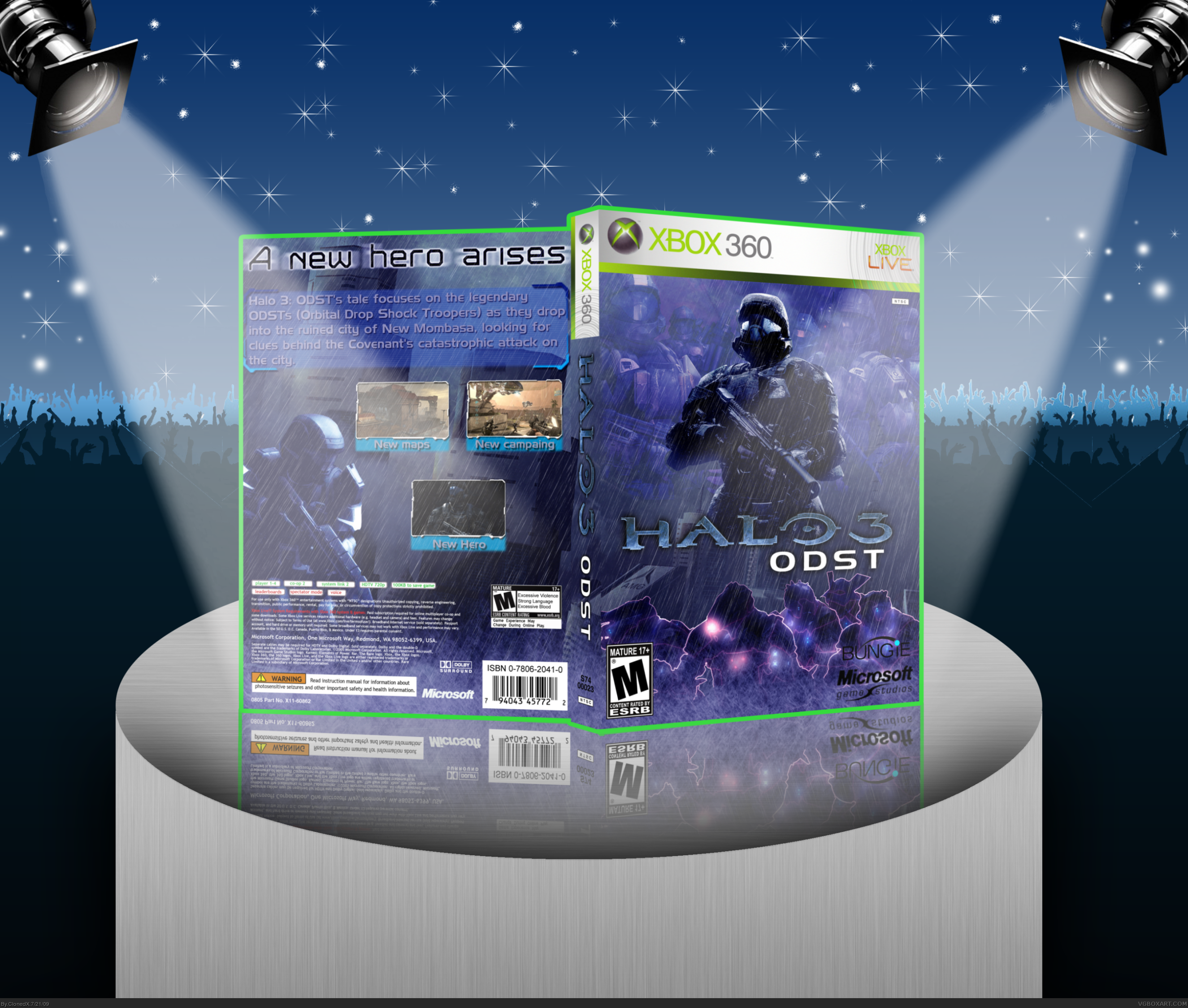 Halo 3: ODST box cover