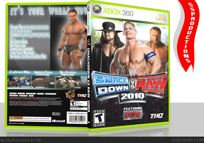 WWE Smackdown vs Raw 2010 box art cover