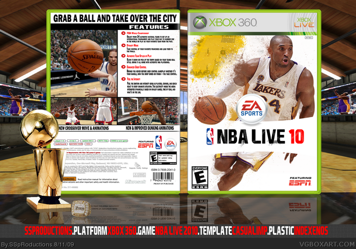 NBA Live 2010 box art cover