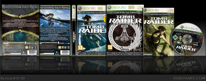 Tomb Raider Underworld: Game of the Year Edition box art cover