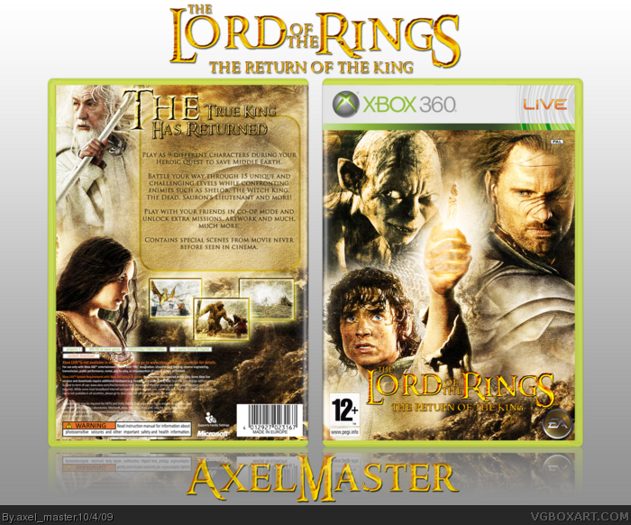 The Lord of The Rings: The Return of The King box art cover