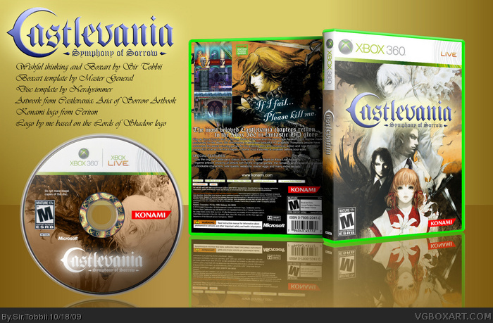 Castlevania: Symphony of Sorrow box art cover