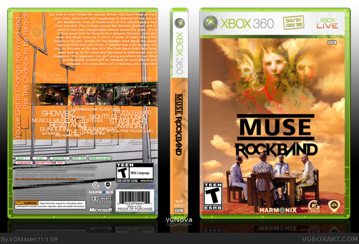 Muse: Rock Band box art cover