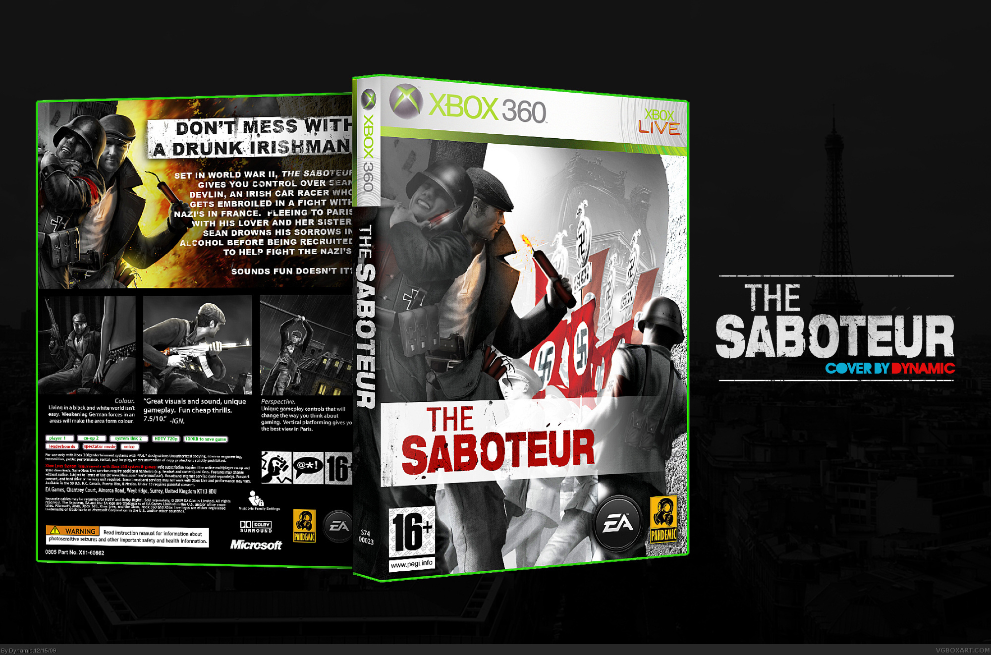 The Saboteur box cover