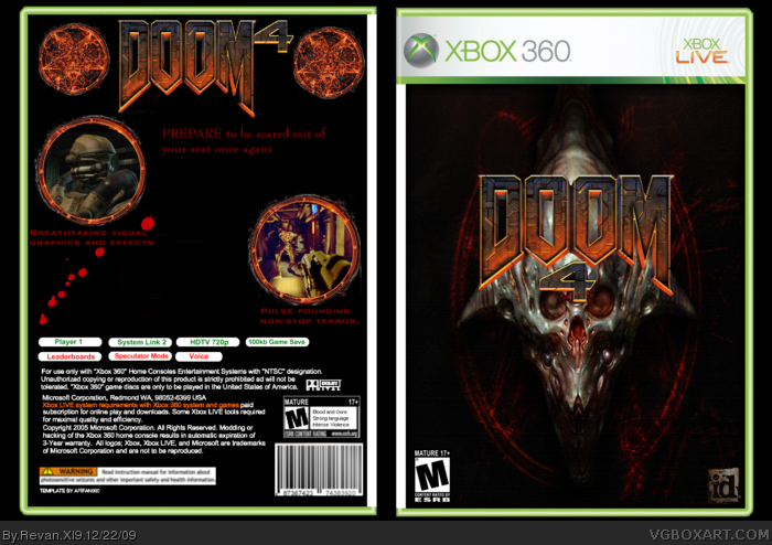 Doom 4 box art cover