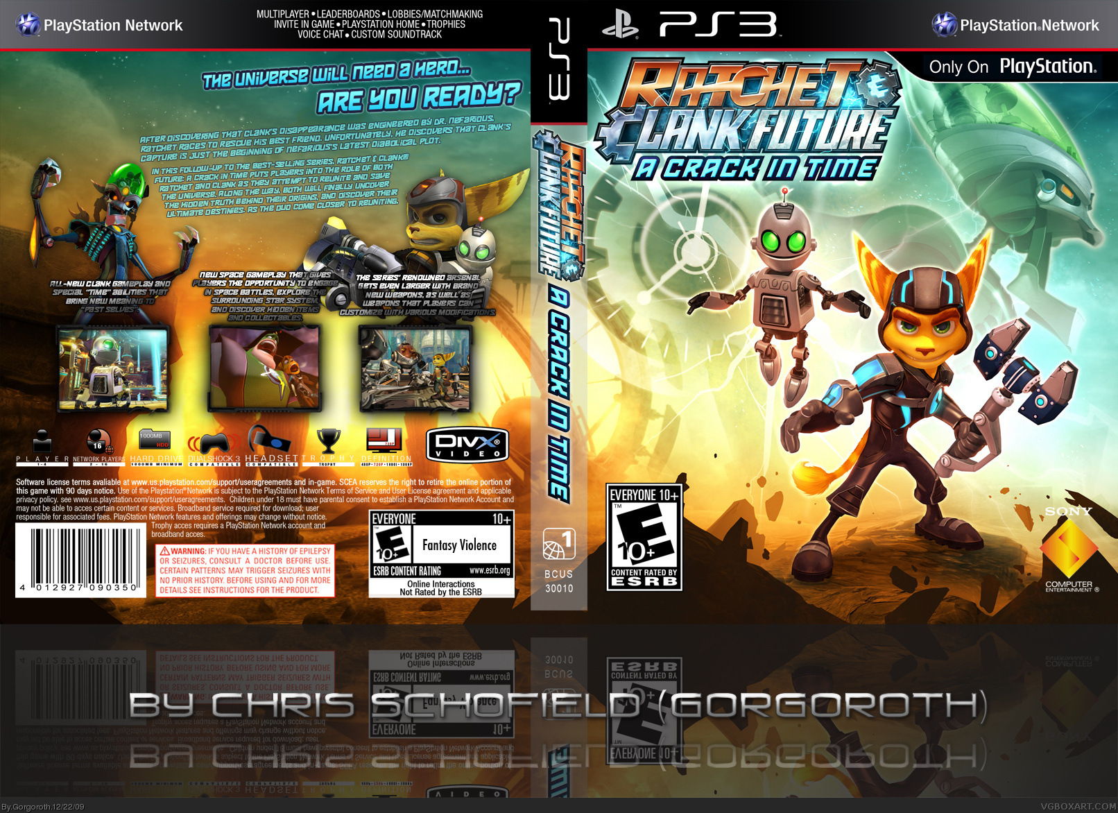 Ratchet and Clank Future: A Crack In Time box cover