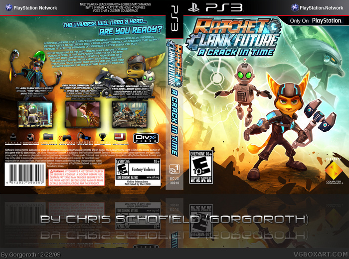 Ratchet and Clank Future: A Crack In Time box art cover