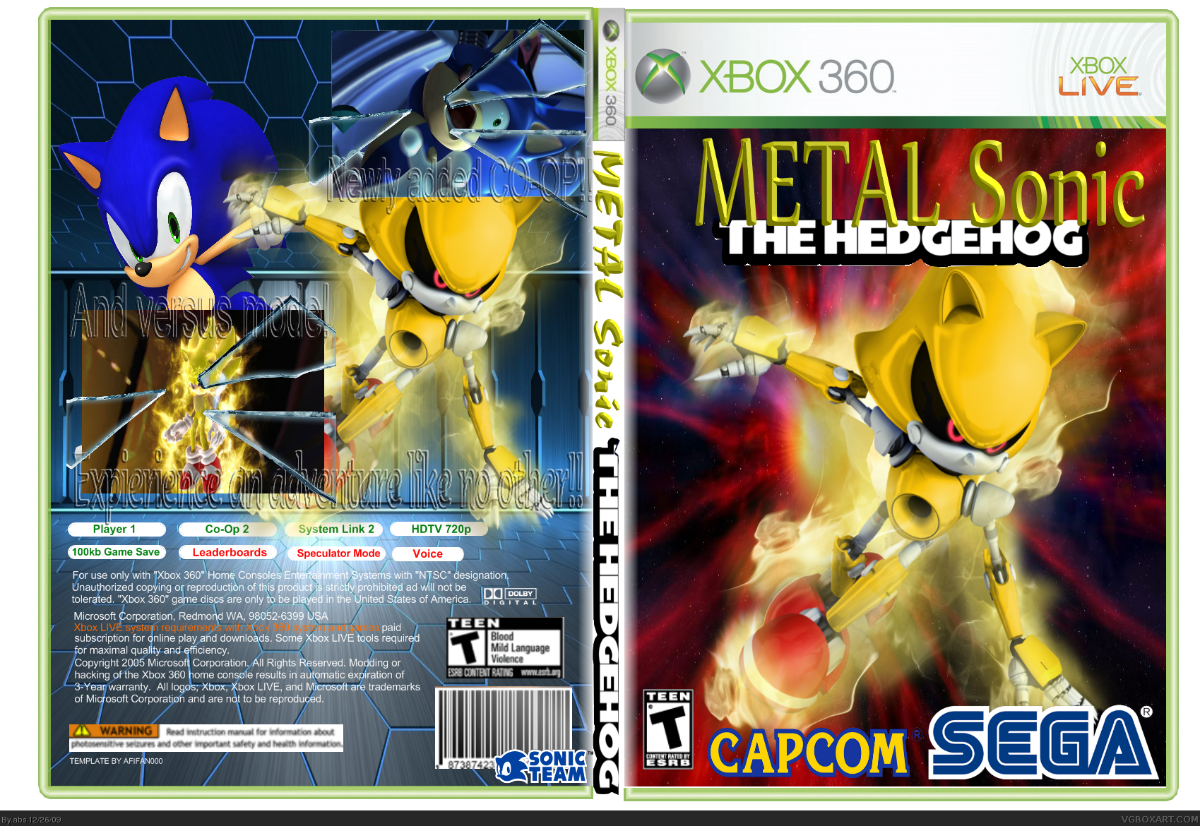 Sonic X box cover