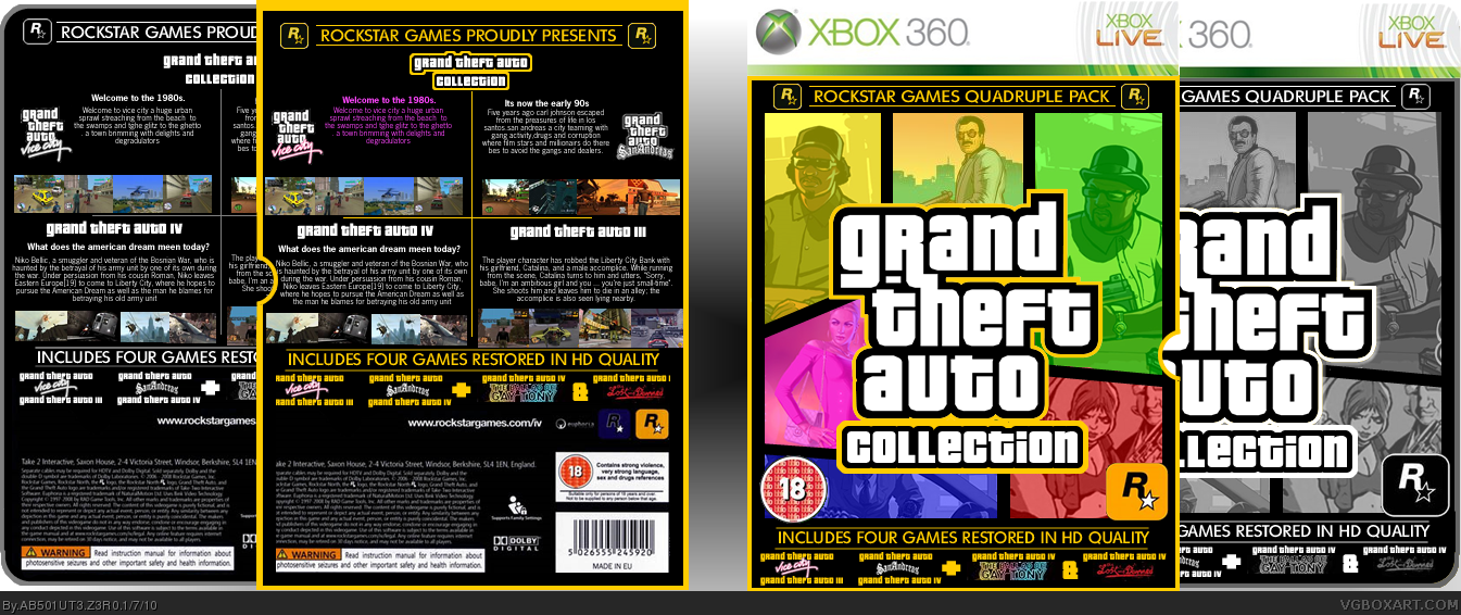 Grand Theft Auto : Collection box cover