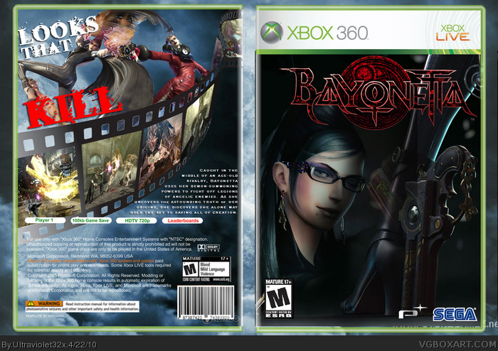 Bayonetta Xbox 360 Box Art Cover By Ultraviolet32x