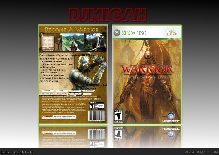 Warrior: The Knights Of Legend box art cover