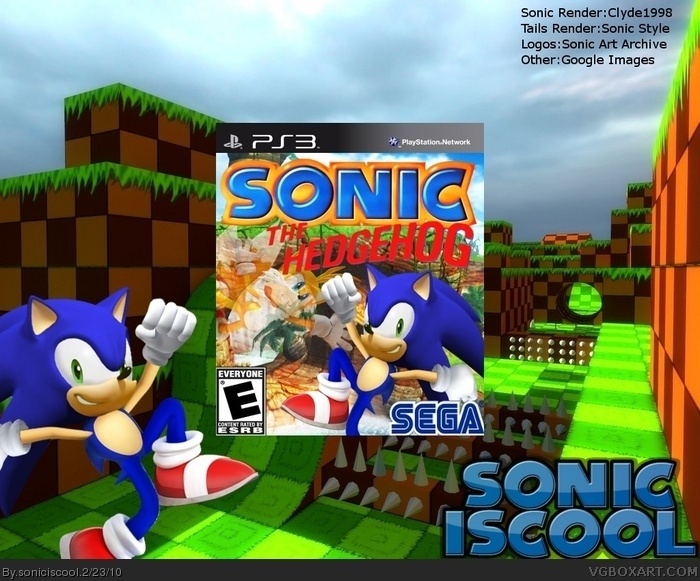 Sonic The Hedgehog's Remake box art cover