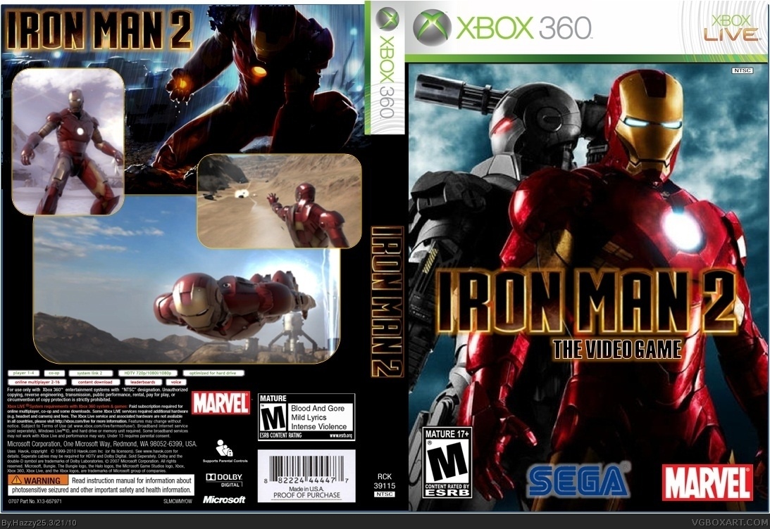 Iron Man 2 box cover