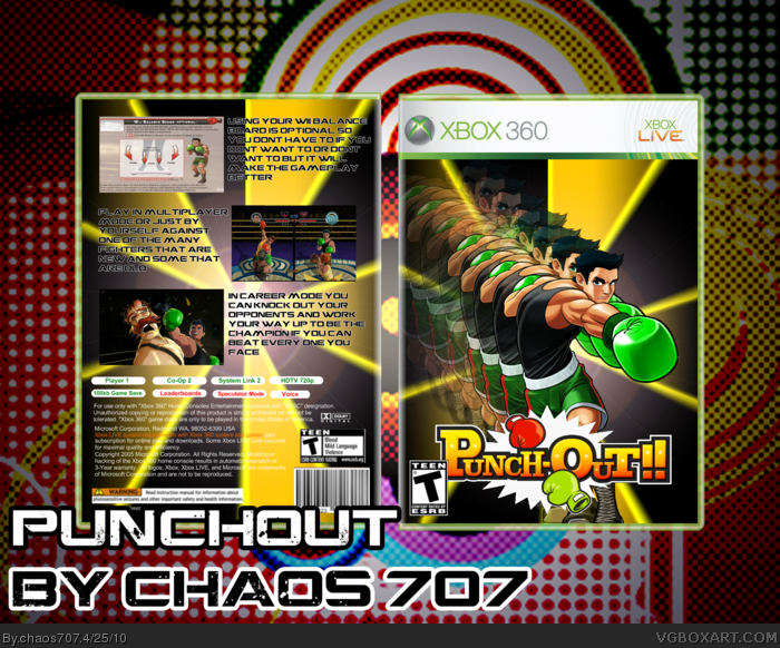 Punch Out 360 box art cover