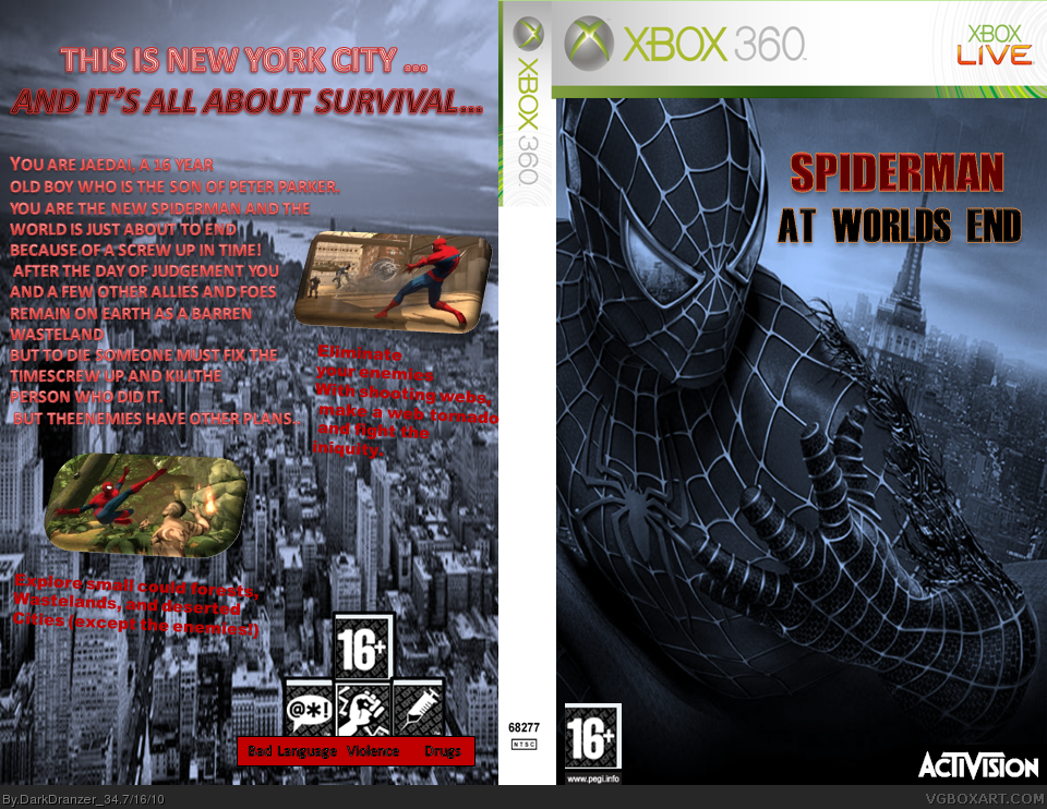 Spiderman: At Worlds End box cover