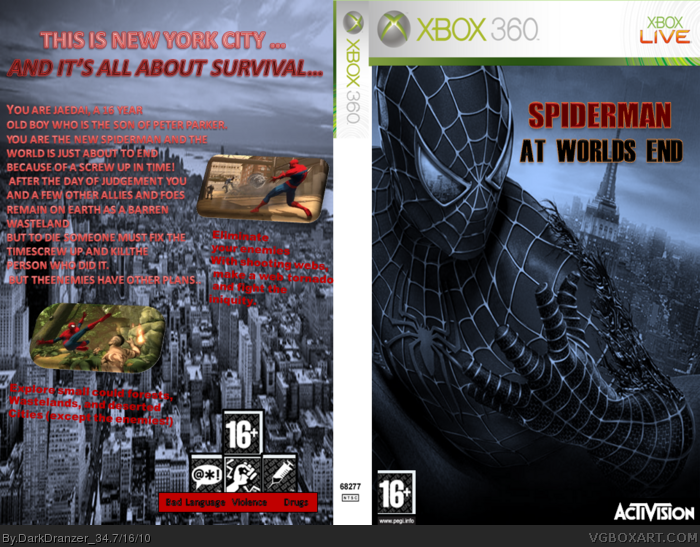 Spiderman: At Worlds End box art cover