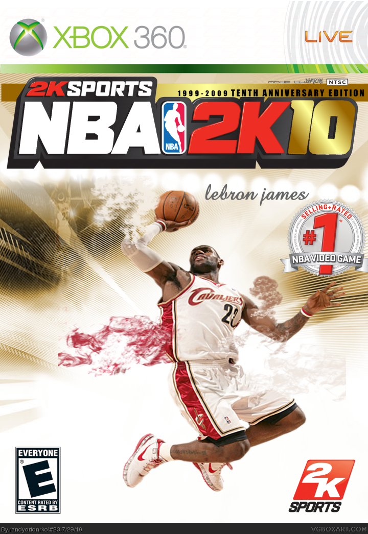 NBA 2k10 box cover
