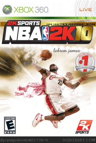 NBA 2k10 box art cover
