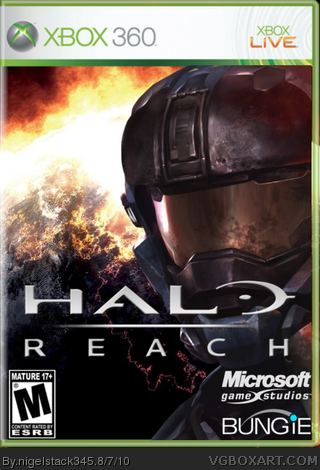 Halo Reach Xbox 360 Box Art Cover by nigelstack345