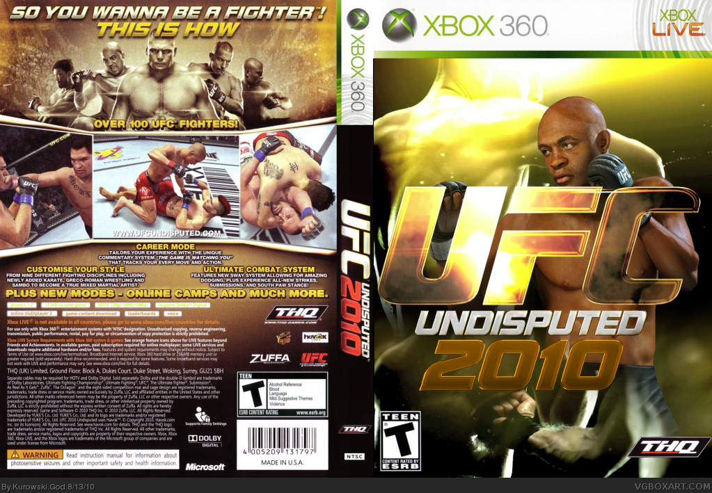 UFC Undisputed 2010 box cover