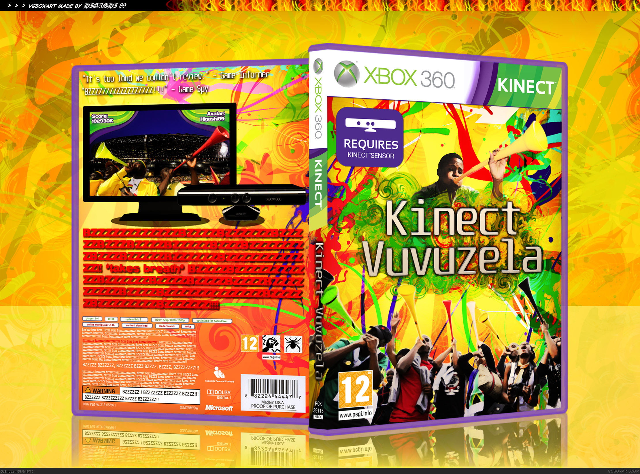 Kinect Vuvuzela box cover