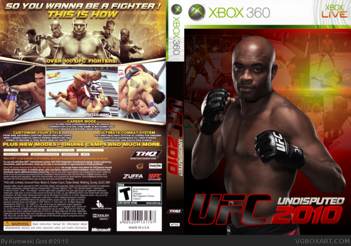 UFC Undisputed 2010 box art cover