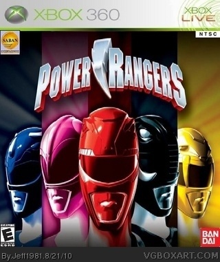 Power Rangers box cover