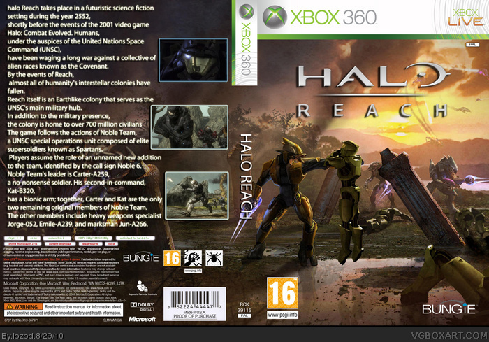 Halo: Reach box art cover