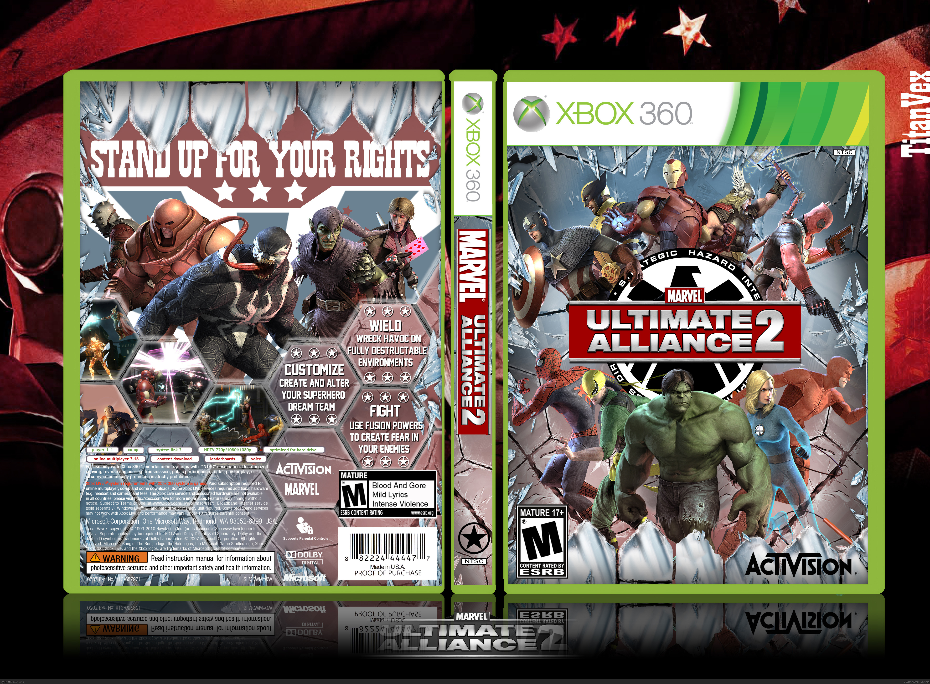 Marvel Ultimate Alliance 2 box cover