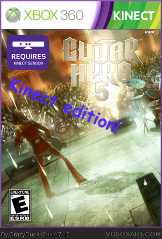 Guitar Hero 5: Kinect edition! box art cover