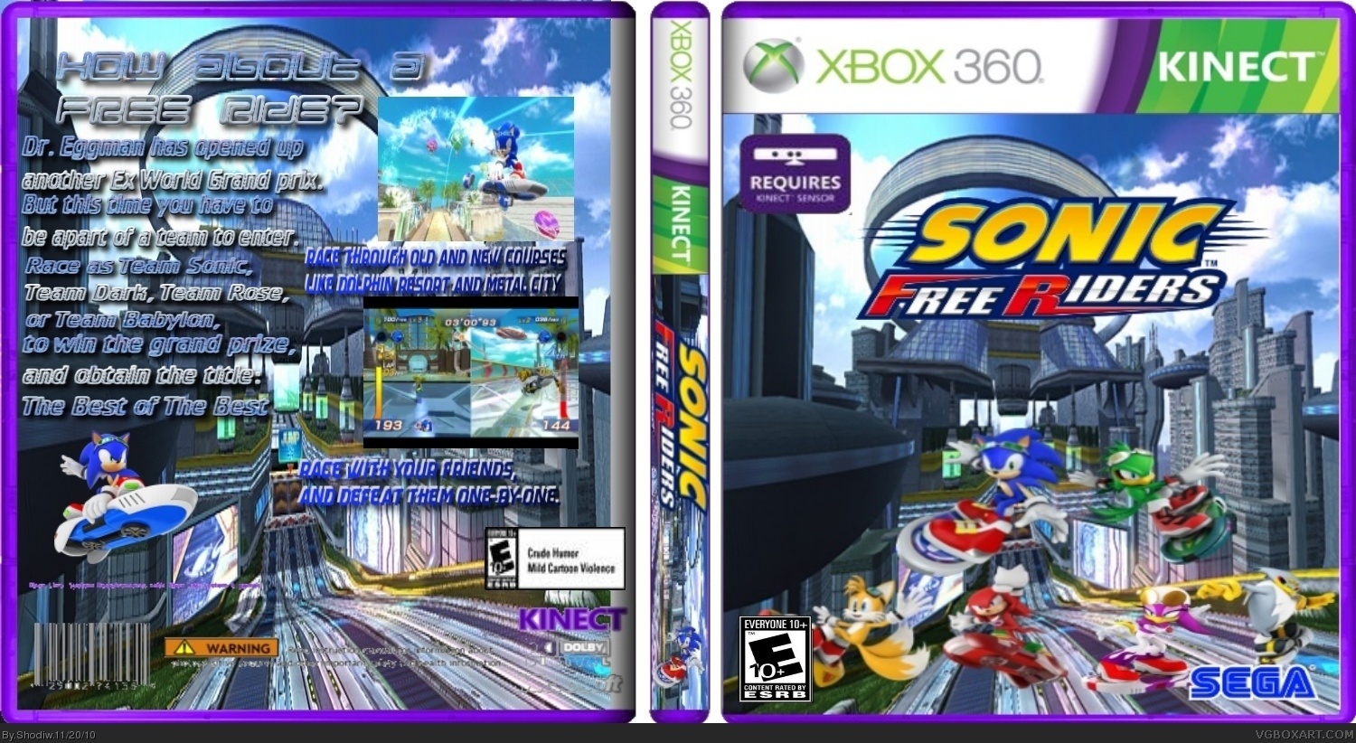 Sonic Free Riders box cover