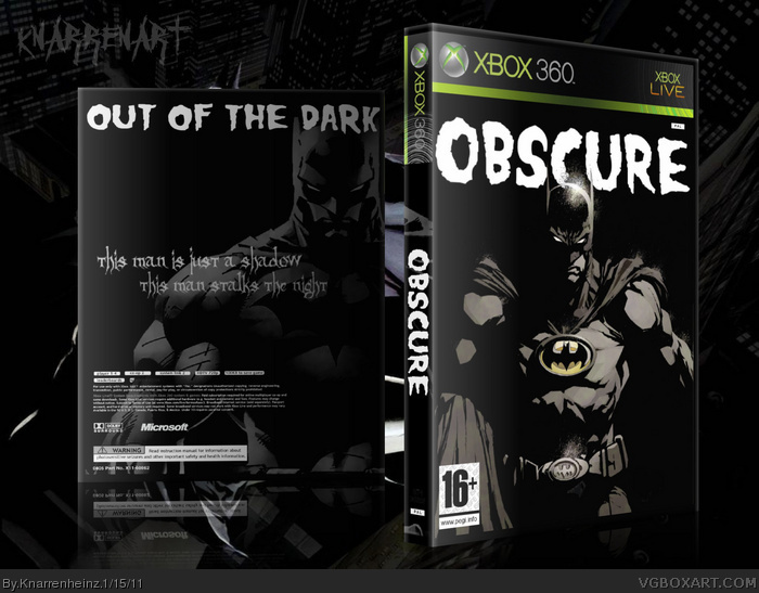 OBSCURE box art cover