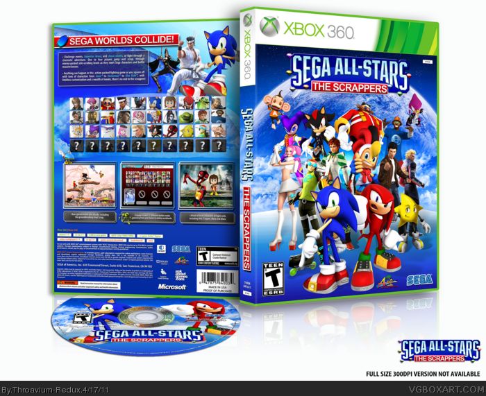 Sega All-Stars: The Scrappers box art cover