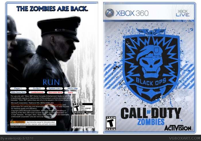 Call of Duty: Zombies box art cover