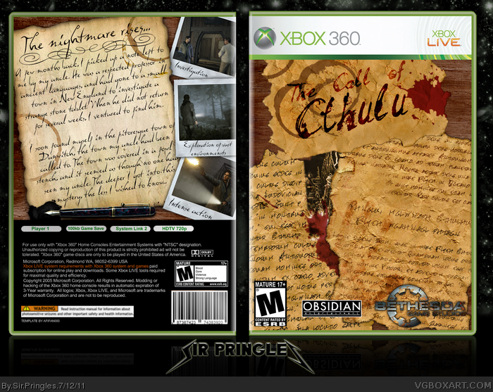 The Call of Cthulu box art cover