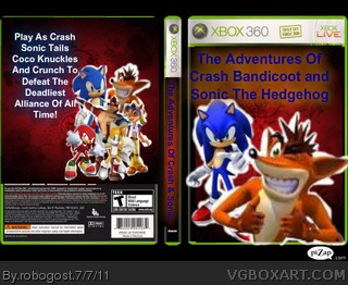 Crash Bandicot Andsonic The Hedgehog box cover