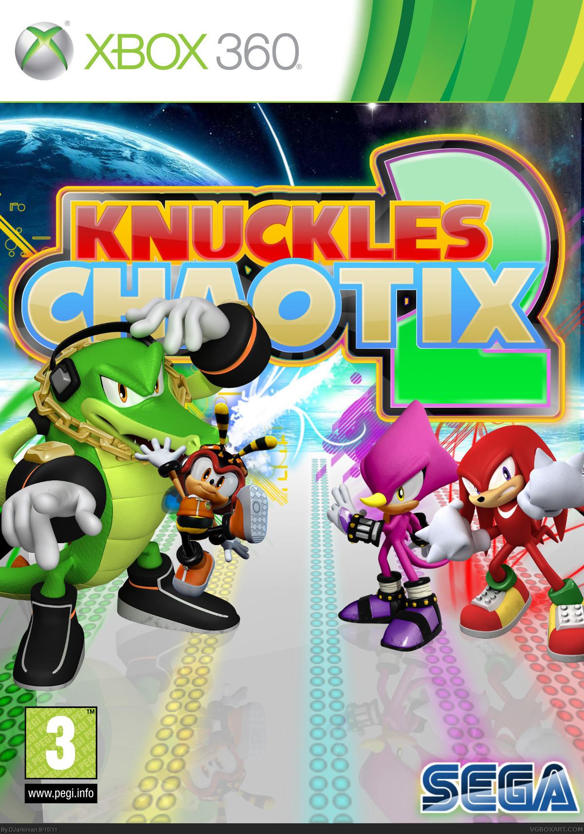 Knuckles' Chaotix 2 box cover