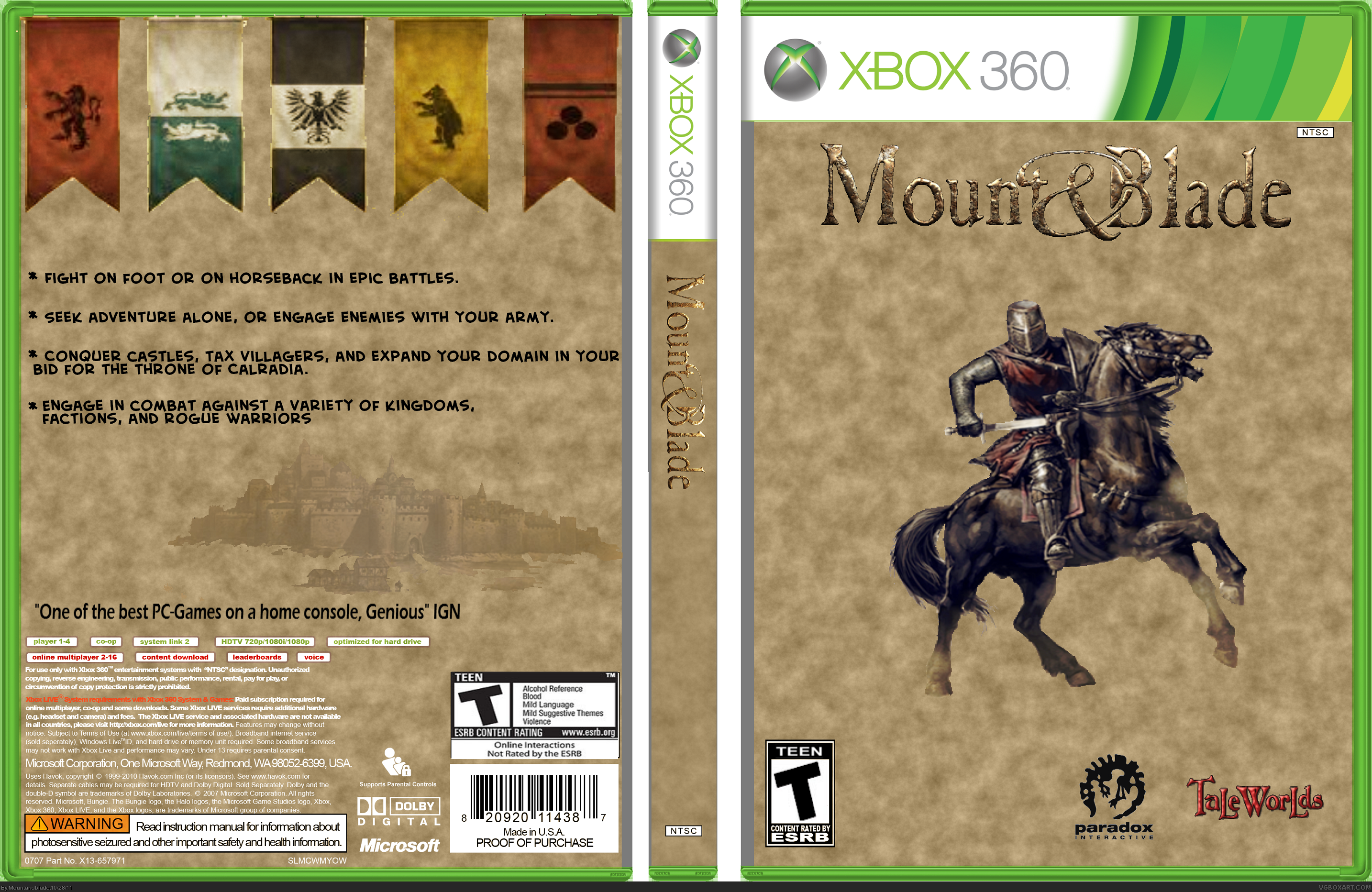 Mount & Blade box cover
