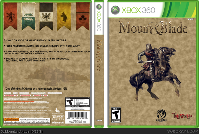 Mount & Blade box art cover