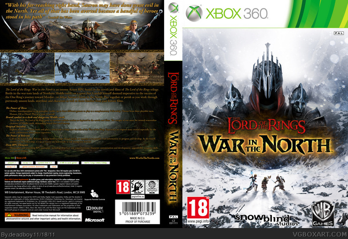 the lord of the ring war in the north box art cover