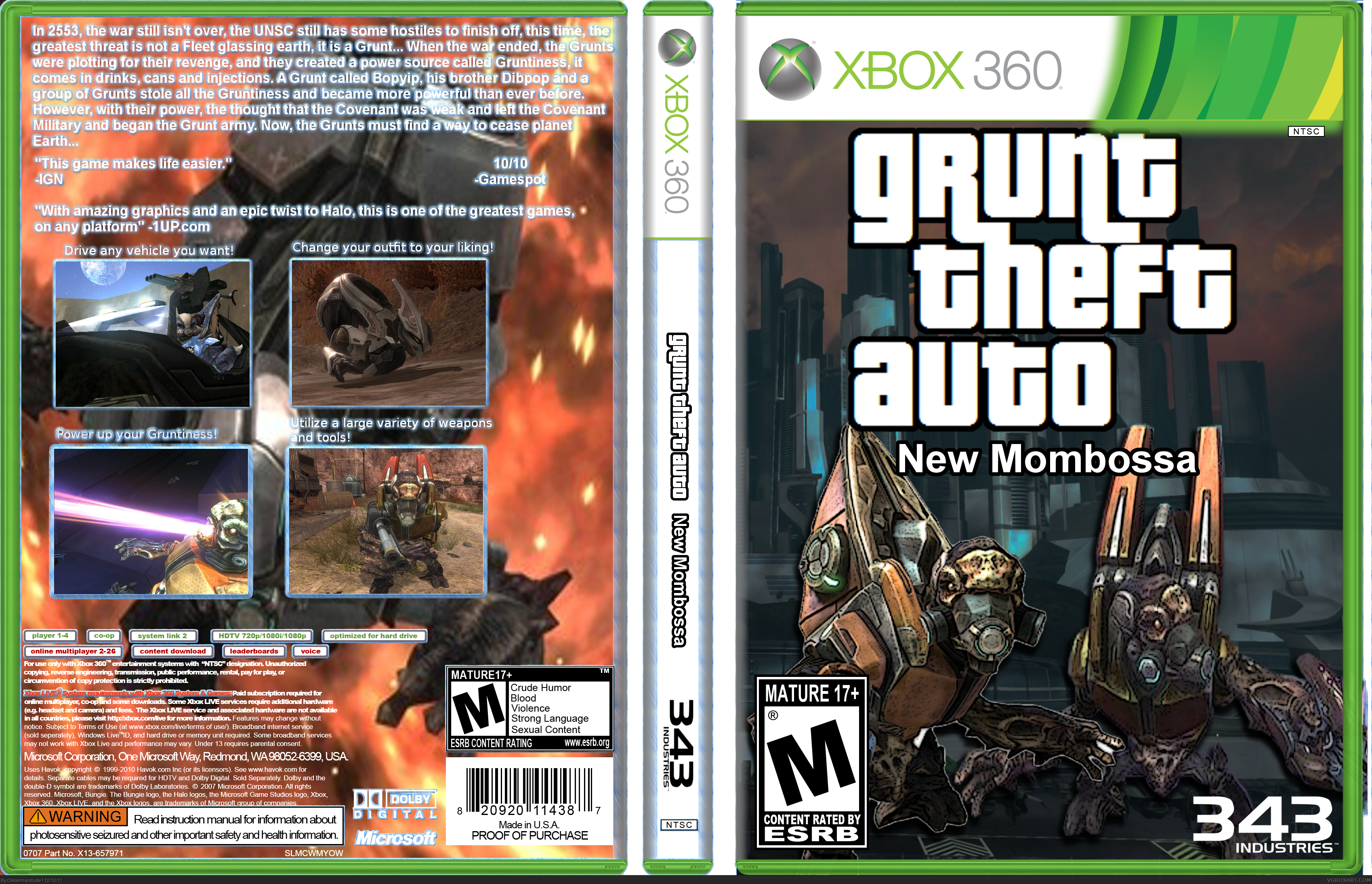 Grunt Theft Auto box cover