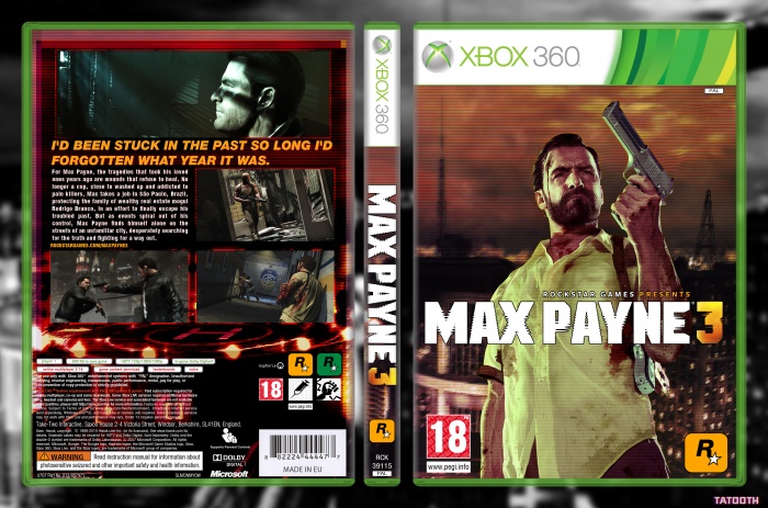 Max Payne 3 box art cover
