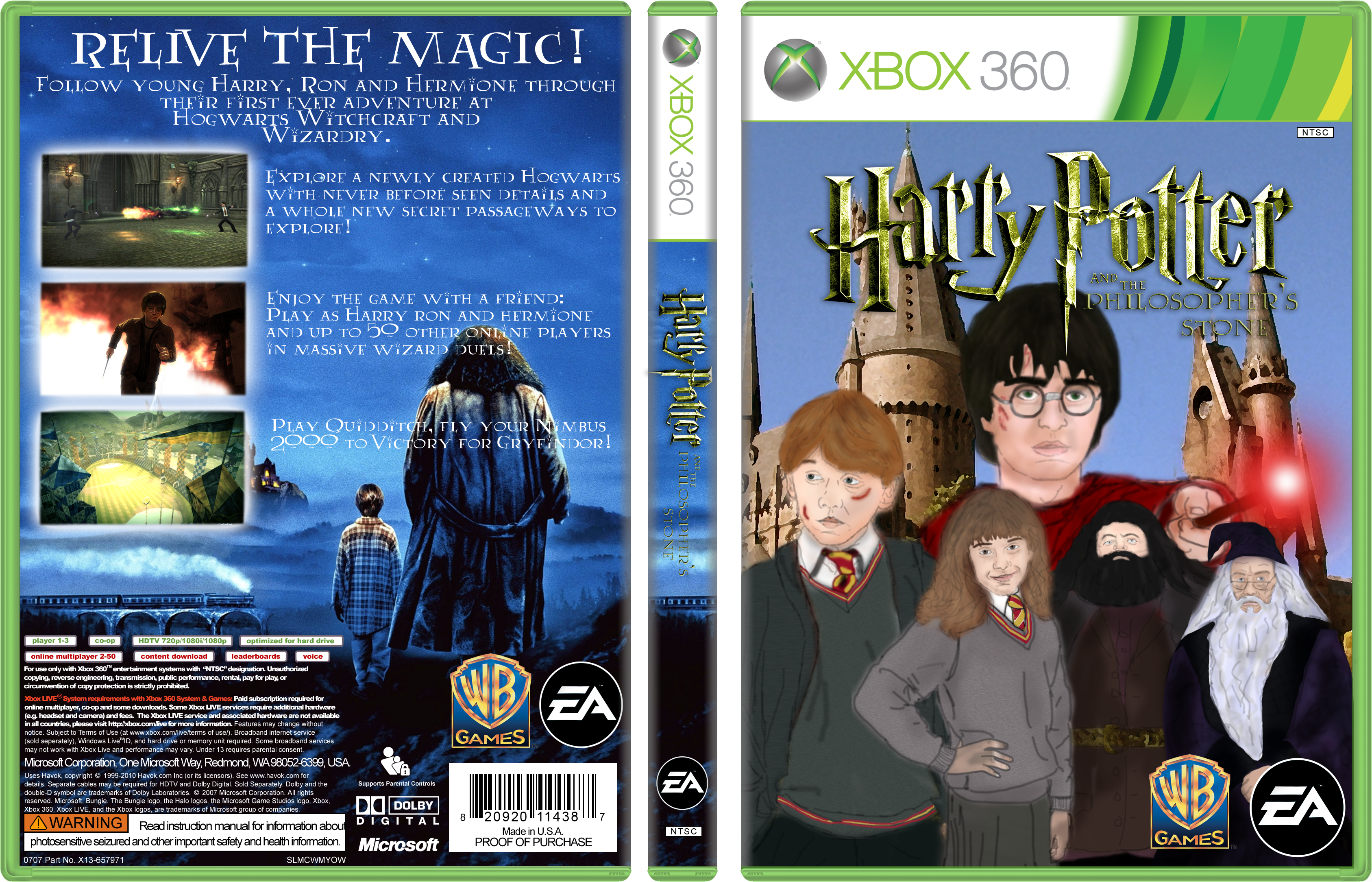 Harry Potter and the Philosophers Stone box cover