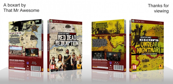 Red Dead Redemption & Undead Nightmare box art cover