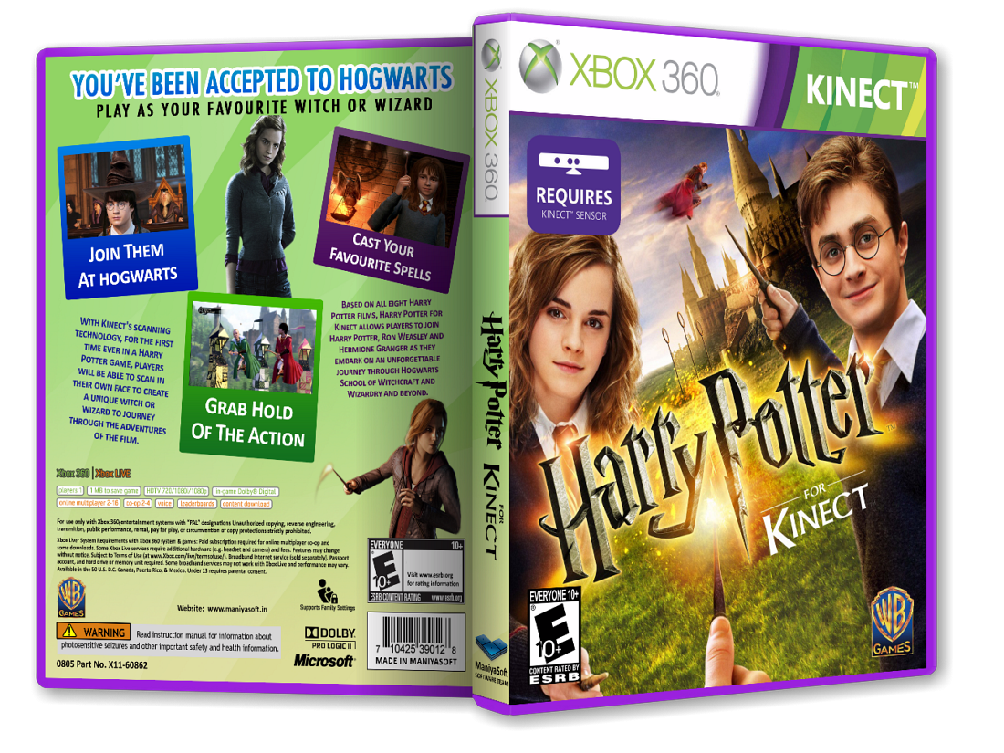 Harry Potter for Kinect box cover