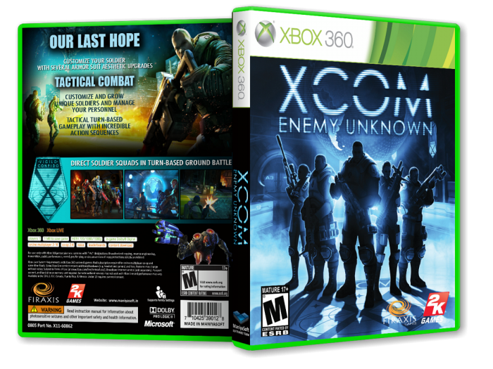XCOM: Enemy Unknown box art cover