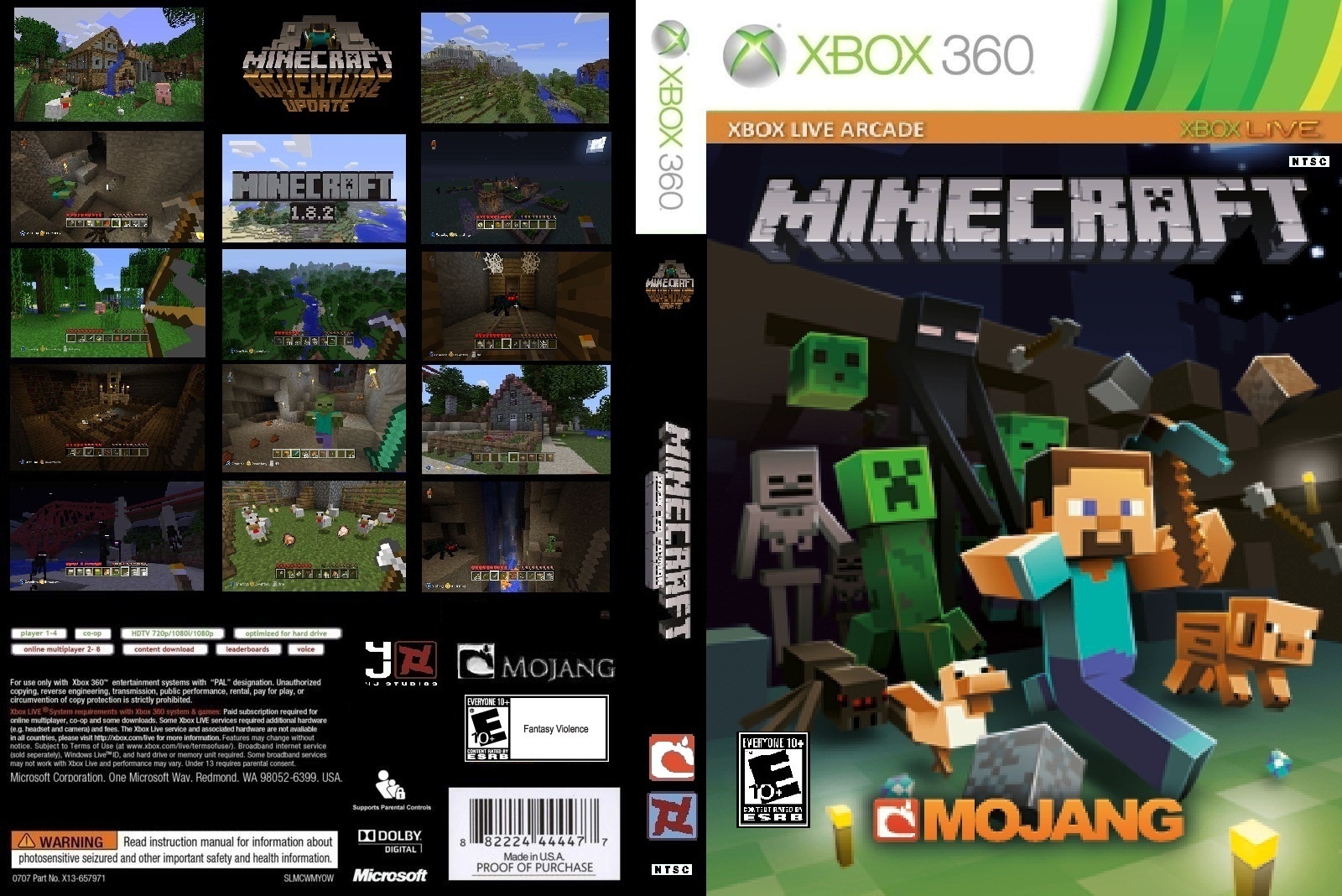 Minecraft: Xbox 360 Edition (Adventure Update) box cover