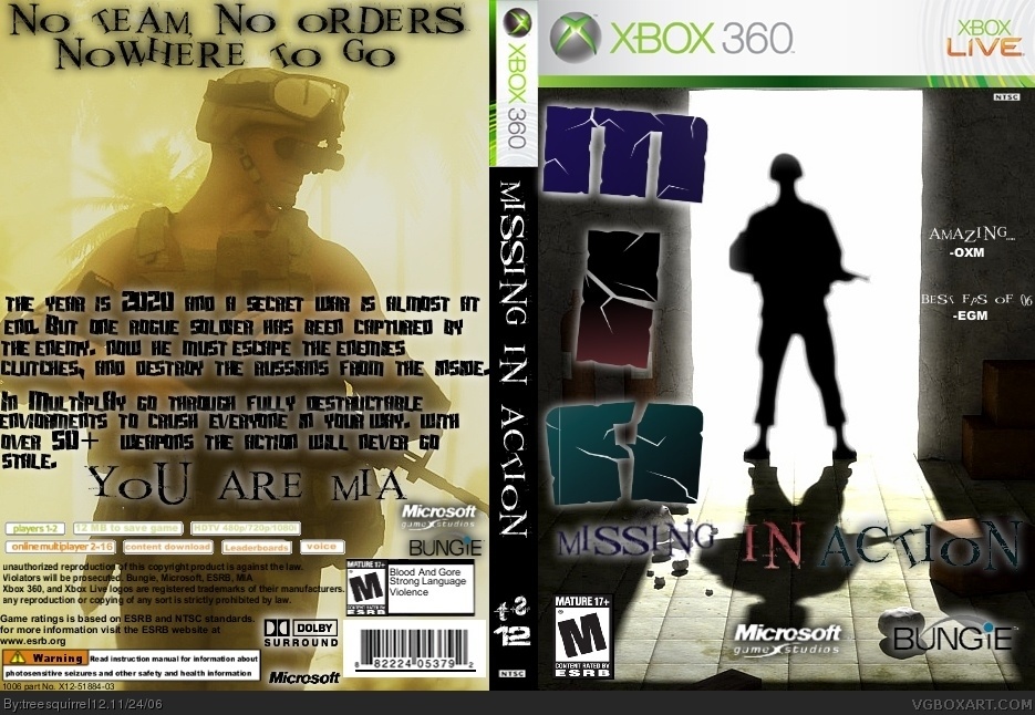 Missing In Action box cover