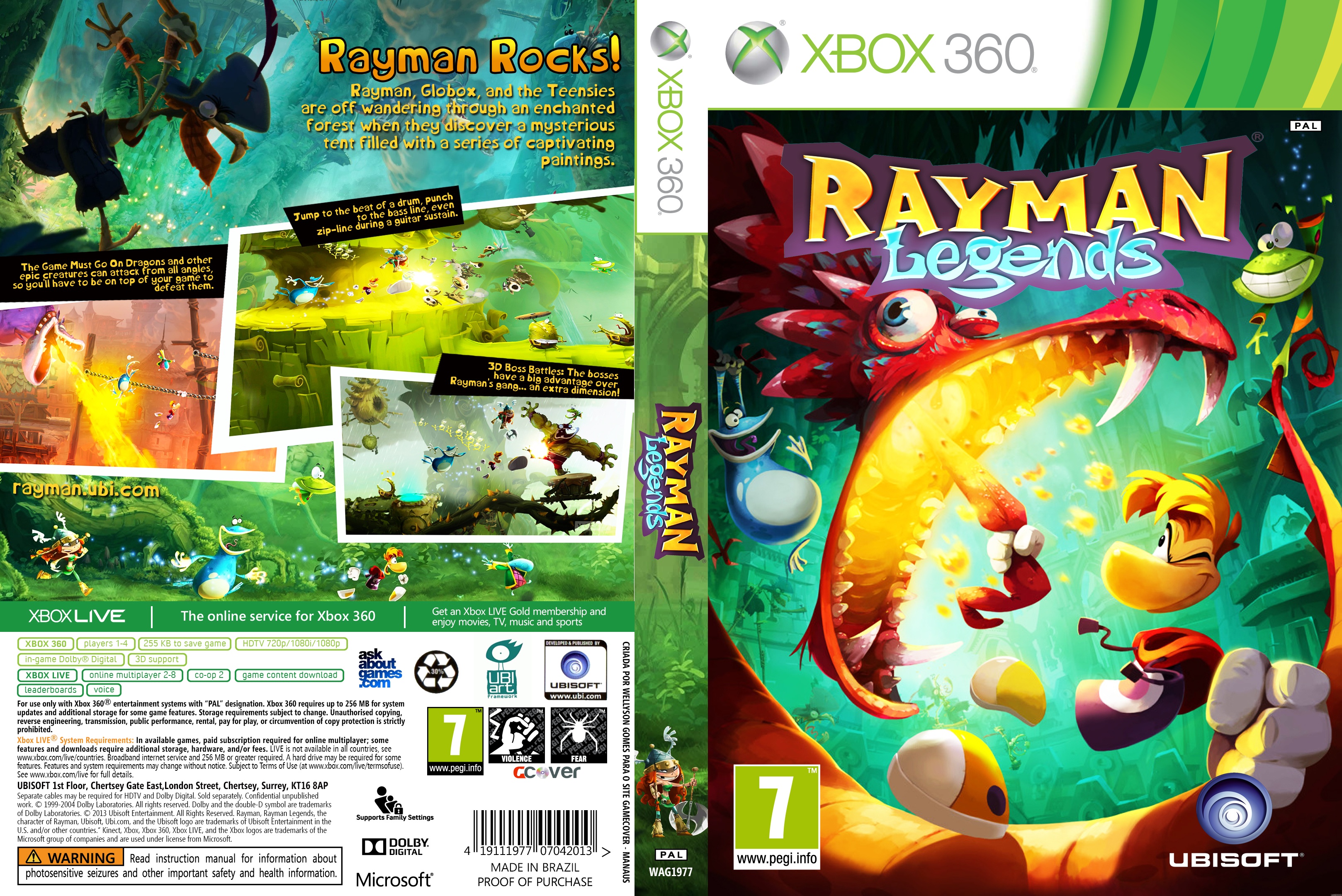Rayman Legends box cover